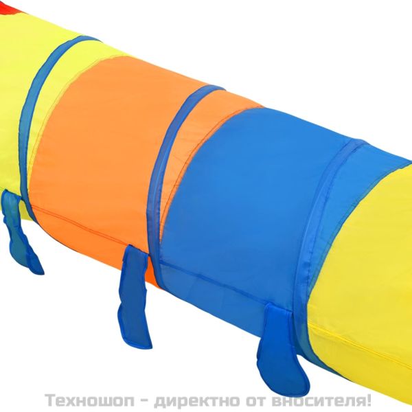 Детски тунел за игра, многоцветен, 245 см, полиестер