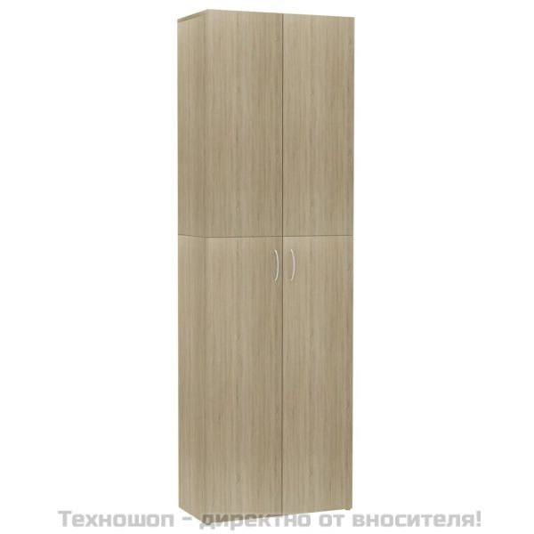Офис шкаф, дъб сонома, 60x32x190 см, инженерно дърво