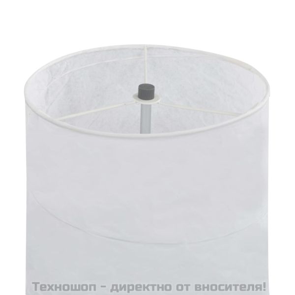 Наземна лампа със стойка, 121 см, бяла, E27