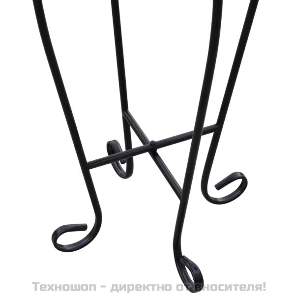 Мозаечна странична масичка за цветя, синьо-бяла