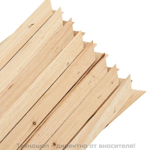 Огради хармоника, 5 бр, чамова дървесина, 180x60 см