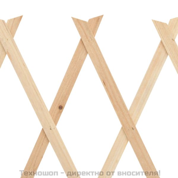 Огради хармоника, 5 бр, чамова дървесина, 180x60 см