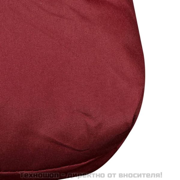 Тапицирана възглавница за облягане, винено червена, 120x40x10см