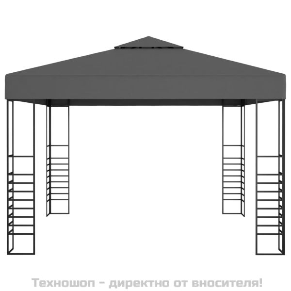 Градинска шатра, 3x3 м, антрацит