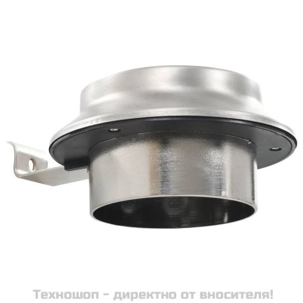 Градински соларни лампи, 6 бр, LED, кръгли, 12 см, бели