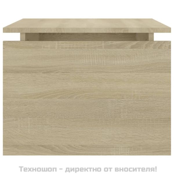 Маса за кафе, дъб сонома, 68x50x38 см, инженерно дърво