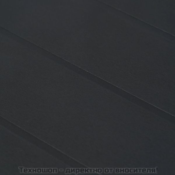 Градинска маса, 79x79x72 см, пластмаса, ратанов вид, антрацит