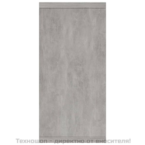 Бюфет, бетонно сив, 88x30x65 см, инженерно дърво