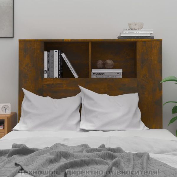 Табла за легло тип шкаф, опушен дъб, 100x18,5x102,5 см