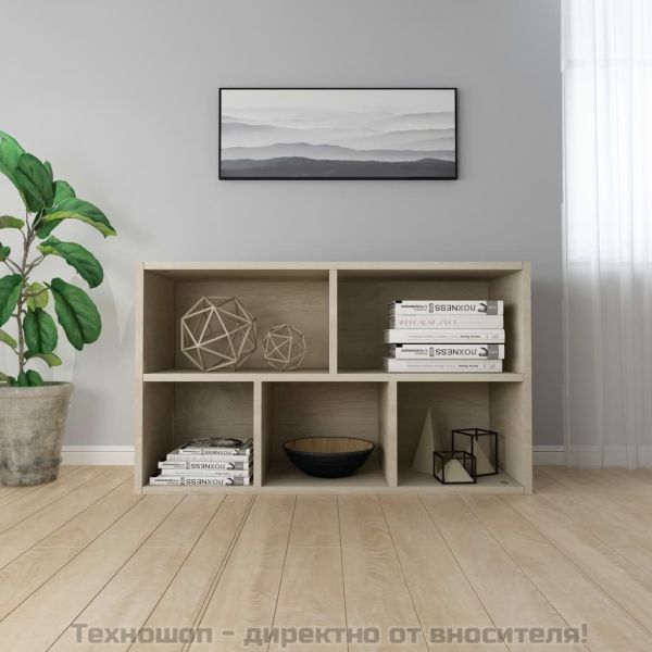 Библиотека/бюфет, дъб сонома, 50x25x80 см, инженерно дърво