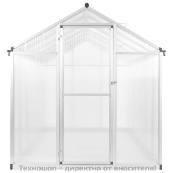 Оранжерия, алуминий, 421x190x195 см, 15,6 м³