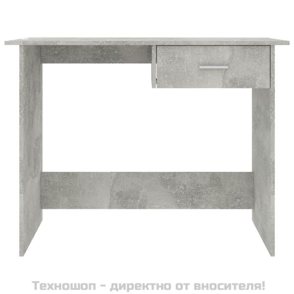 Бюро, бетонно сиво, 100x50x76 см, ПДЧ
