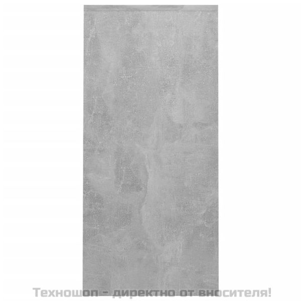 Бюро за лаптоп, бетонно сиво, 102,5x35x75 см, инженерно дърво