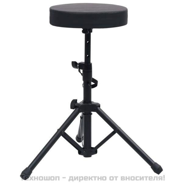 Комплект стойка за кийборд и табуретка в черно