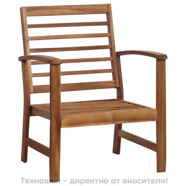 Градински комплект от 4 части, акациево дърво масив