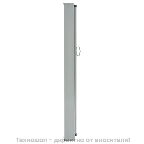 Прибираща се странична тента, 100х300 см, черна