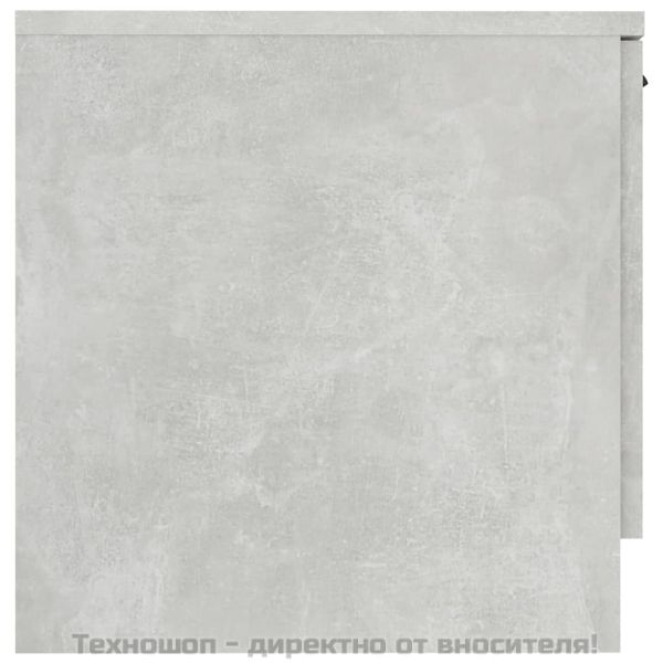 Нощни шкафчета, 2 бр, бетонно сиво, 40x39x40 см