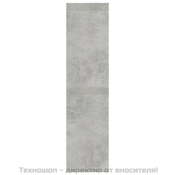 Гардероб, бетонно сиво, 100x50x200 см, ПДЧ
