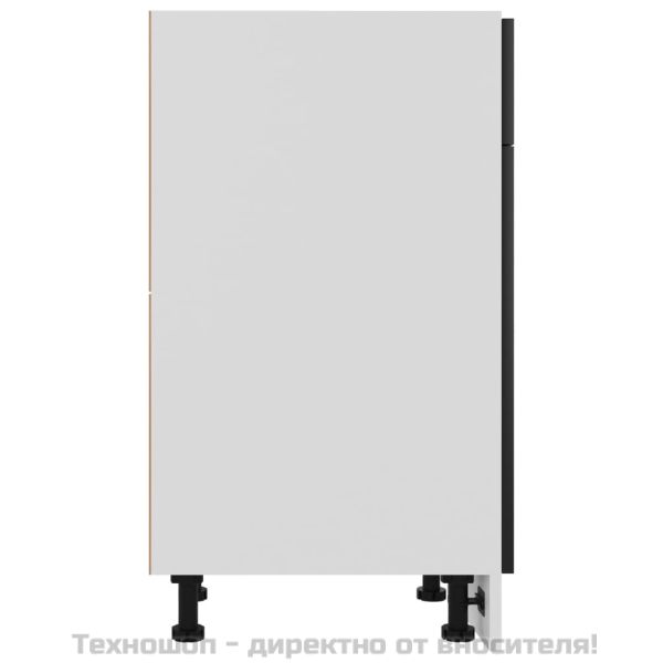 Шкаф с чекмеджета "Lyon", черен, 40x46x81,5 см, инженерно дърво