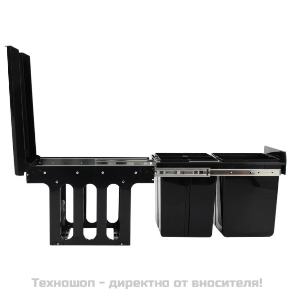 Кош за вграждане за кухненски шкаф, плавно затваряне, 48 л
