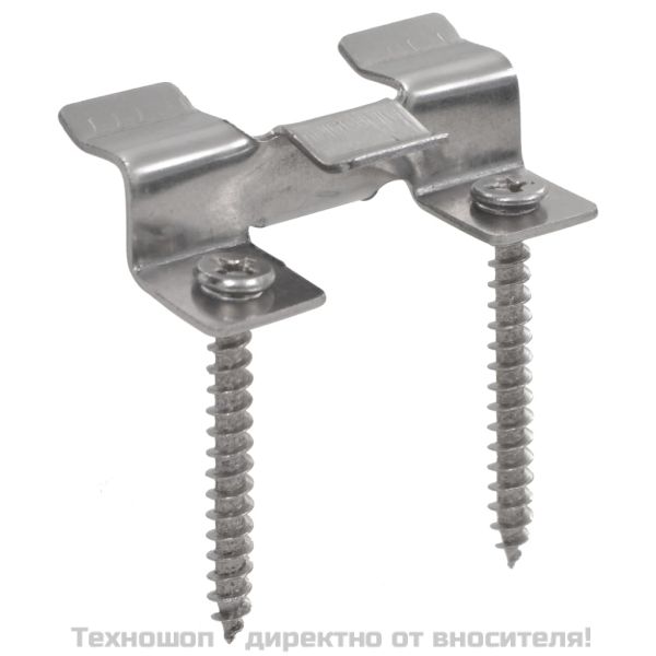 100 бр клипса за декинг с 200 винта, неръждаема стомана