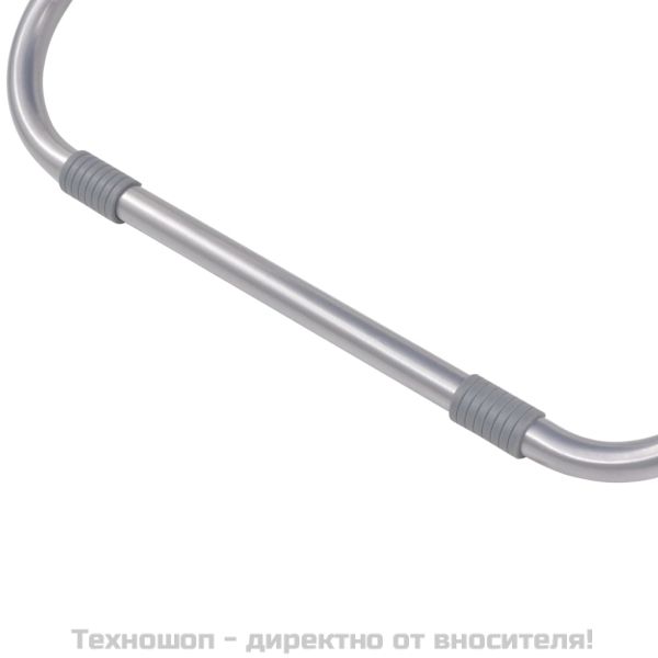 Накланящи се къмпинг столове, 2 бр, стомана, сини