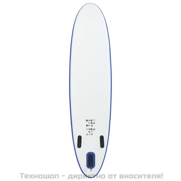 Стендъп падъл борд SUP сърфборд, надуваем, синьо и бяло