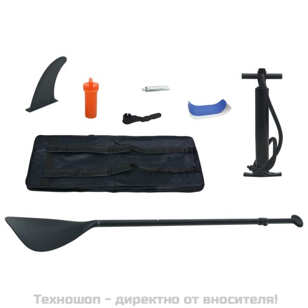 Стендъп падъл борд SUP сърфборд, надуваем, синьо и бяло