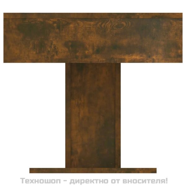 Маса за кафе, опушен дъб, 96x50x45 см, инженерно дърво