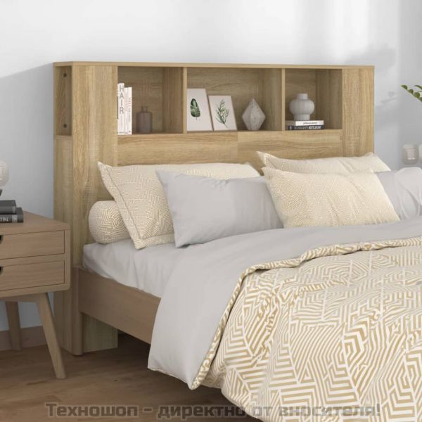 Табла за легло тип шкаф, дъб сонома, 140x18,5x104,5 см