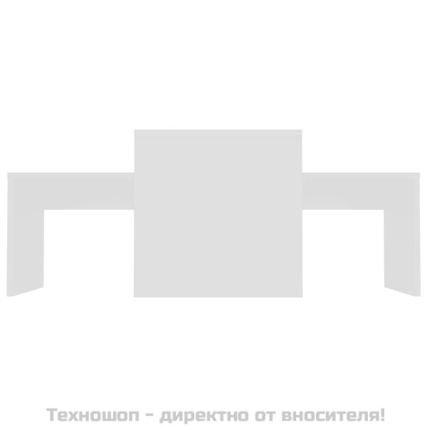 Комплект маси за кафе, бял, 100x48x40 см, инженерно дърво