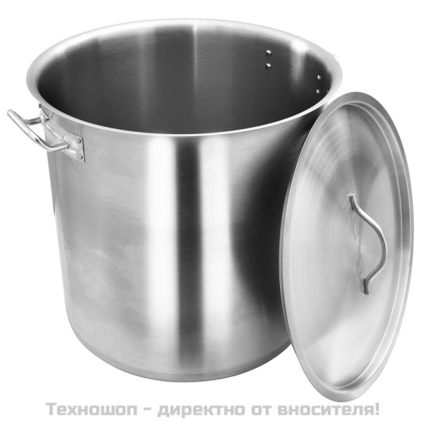 Тенджера, 50 л, 40x40 см, неръждаема стомана