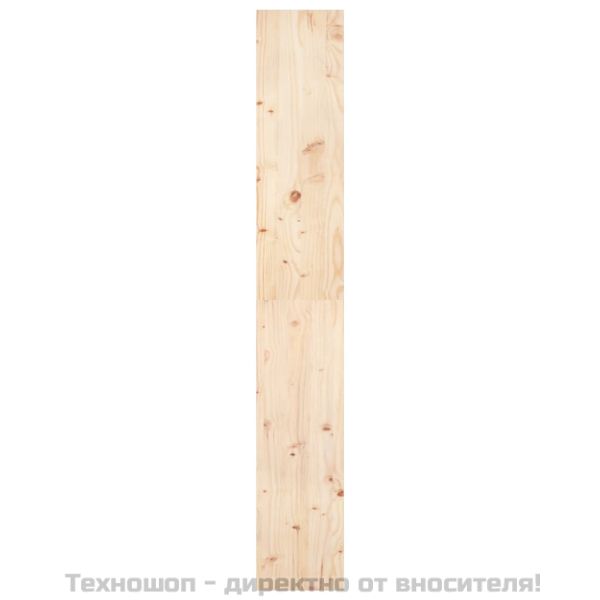 Библиотека/разделител за стая, 80x30x199,5 см, бор масив