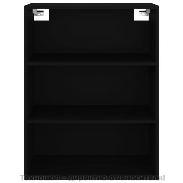 812313 Окачен стенен шкаф,черен, 69,5x32,5x90 см