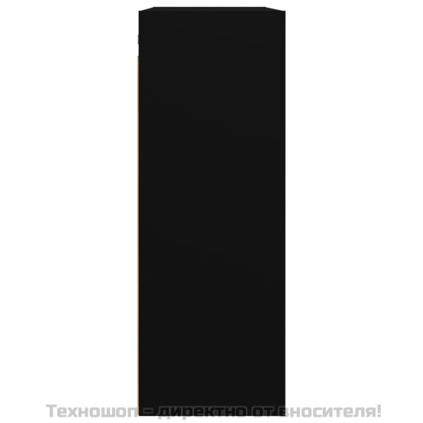 812313 Окачен стенен шкаф,черен, 69,5x32,5x90 см