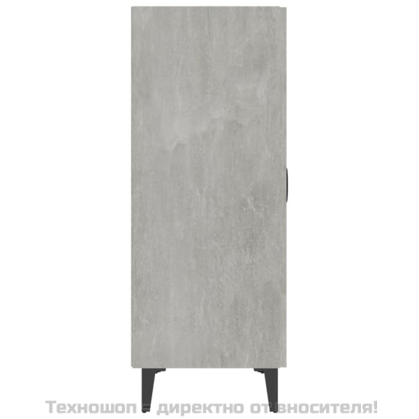 Сайдборд, бетонно сив, 70x34x90 см, инженерно дърво