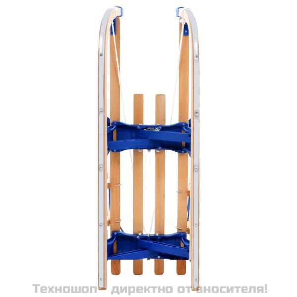 Сгъваема шейна с облегалка, дърво, 119 см