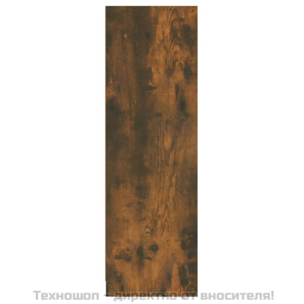 Шкаф за баня, опушен дъб, 30x30x95 см, инженерно дърво