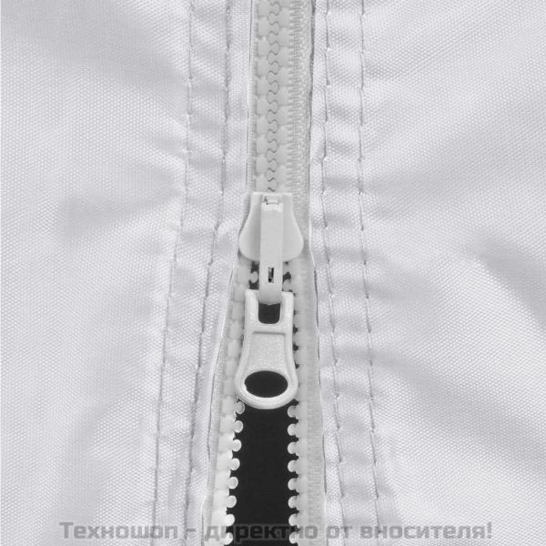 Сгъваема парти шатра с 3 странични стени, 291x413x315 см, бяла