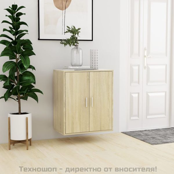 Шкаф за обувки, дъб сонома, 60x35x70 см, инженерно дърво