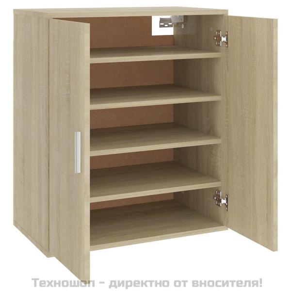 Шкаф за обувки, дъб сонома, 60x35x70 см, инженерно дърво