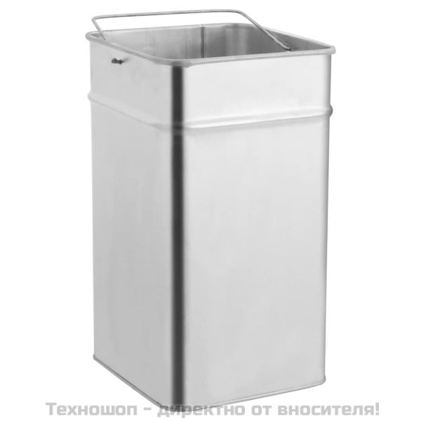 Хотелски кош-пепелник, 36 л, стомана, черен