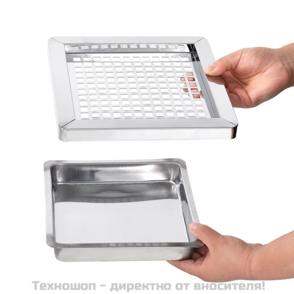 Хотелски кош-пепелник, 36 л, стомана, черен