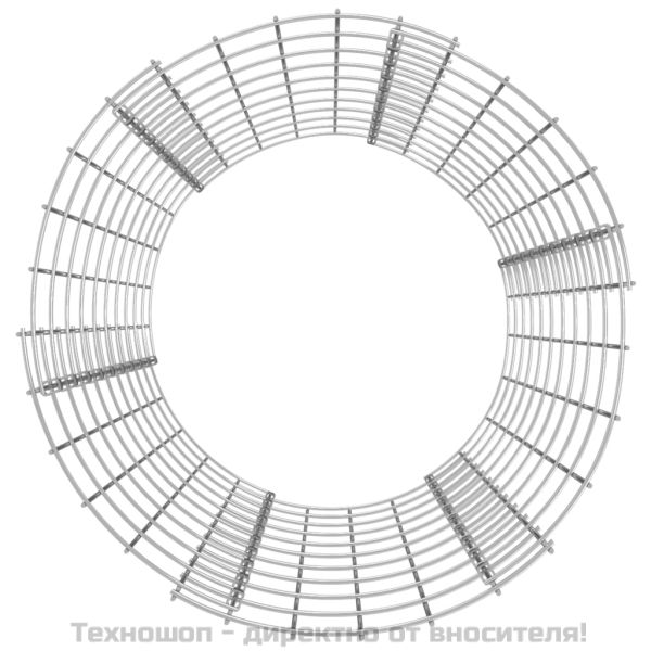 Градински компостер Ø50x100 см поцинкована стомана