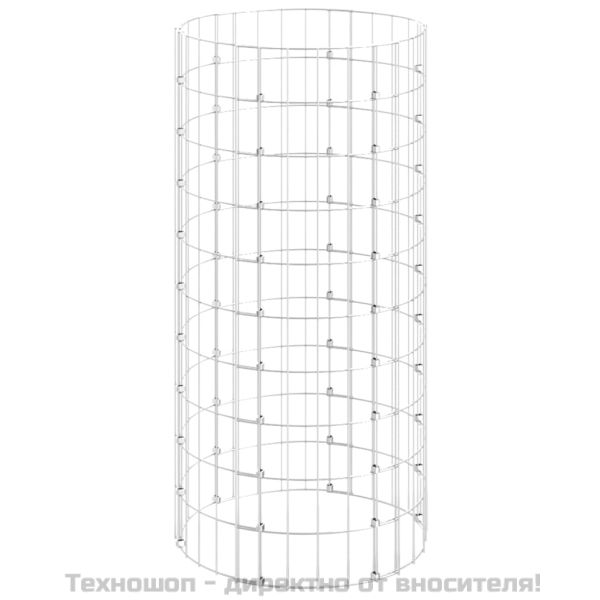 Градински компостер Ø50x100 см поцинкована стомана