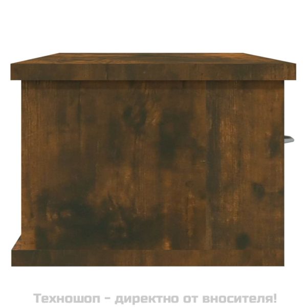 Стенен шкаф, опушен дъб, 88x26x18,5 см, инженерно дърво