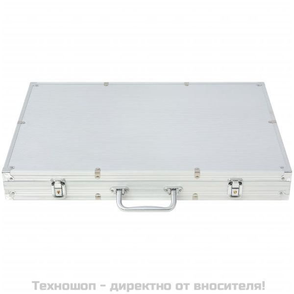 Покер комплект с 1000 лазерни чипа, алуминий