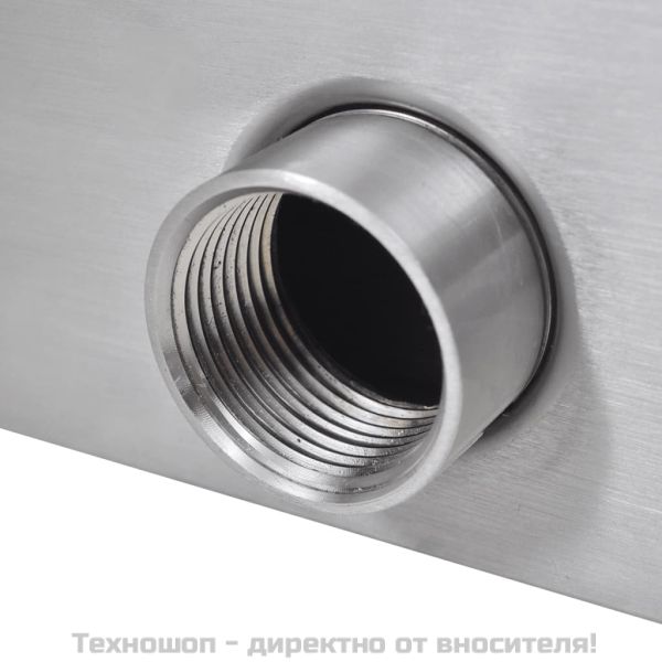 Правоъгълен фонтан за басейн, неръждаема стомана, 30 см
