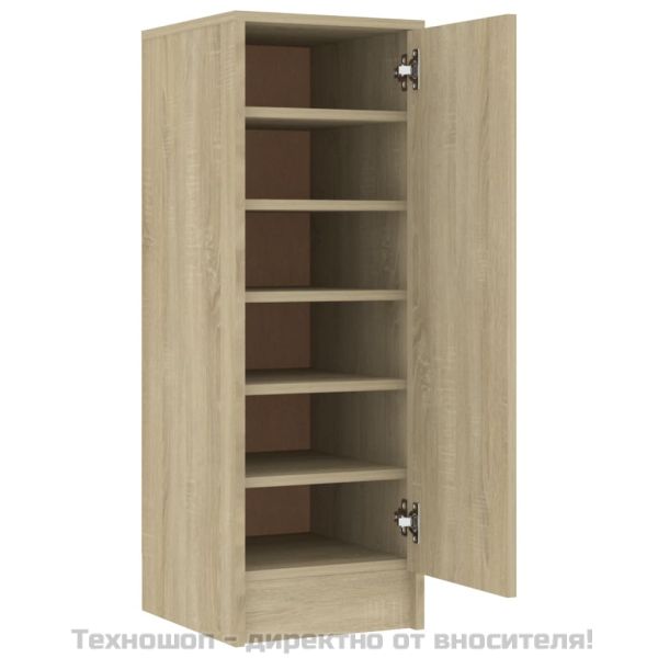 Шкаф за обувки, дъб сонома, 32x35x92 см, инженерно дърво