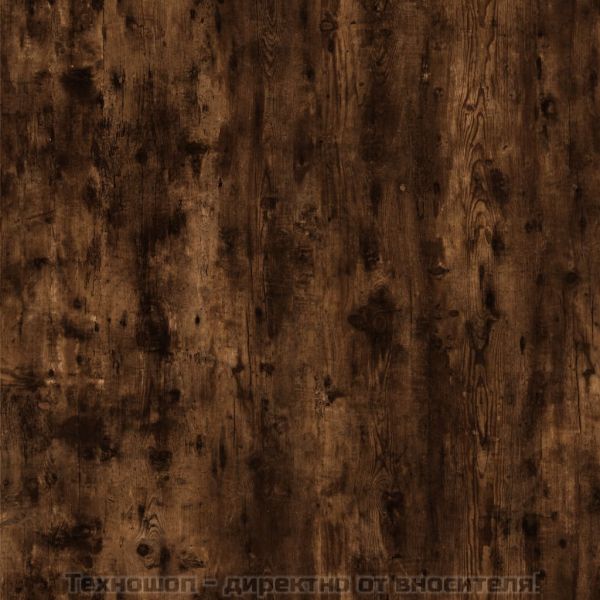 Библиотека на 4 нива, опушен дъб, 40x24x143 см, инженерно дърво